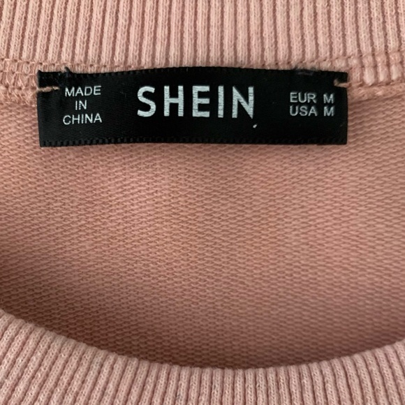 figure & letter print pink sweatshirt M - Picture 5 of 6